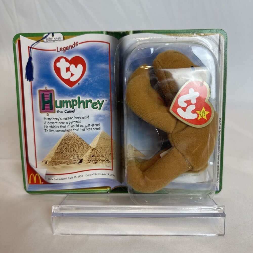 Retired Rare Ty Beanie Baby Humphrey the Camel from McDonald's 1994 Legends Trio